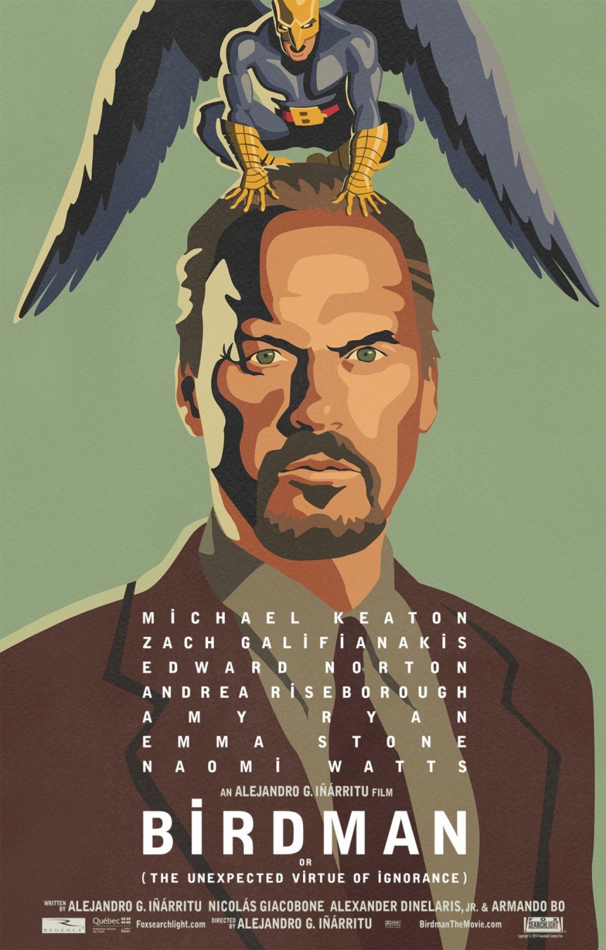 Birdman or The Unexpected Virtue of Ignorance Poster